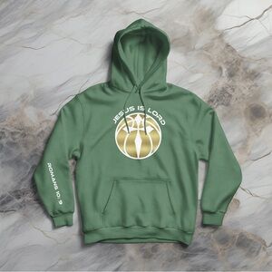 Men’s Hoodie Jesus Is LORD Basketball Christian Faith Sweatshirt
